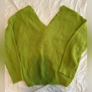 Fashion Nova Bright Green Sweater